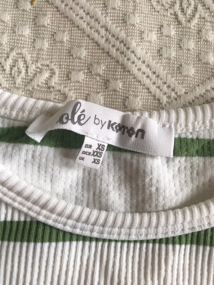 Çizgili Beyaz  Atlet - Görsel 2