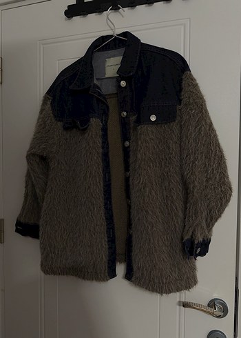 Diğer Oversize Tuylu Denim Ceket Siklik Ve Rahatlik Bir Arada