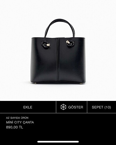Zara Mini City Çanta