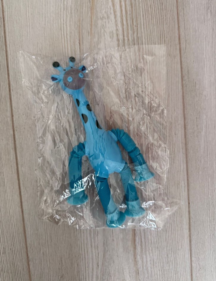 Renkli Zürafa Şekilli Esnek Vantuzlu Oyuncak - Görsel 2