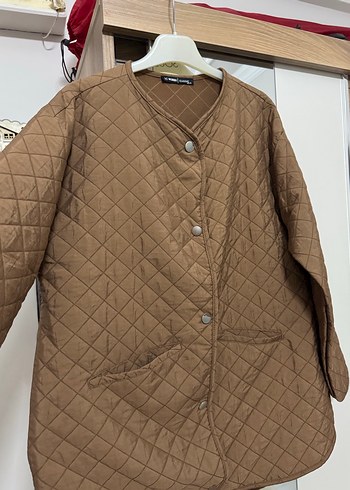 LC Waikiki Düğmeli Kahverengi Kadın Ceket