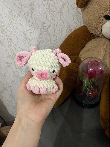  Amigurumi peluş inek