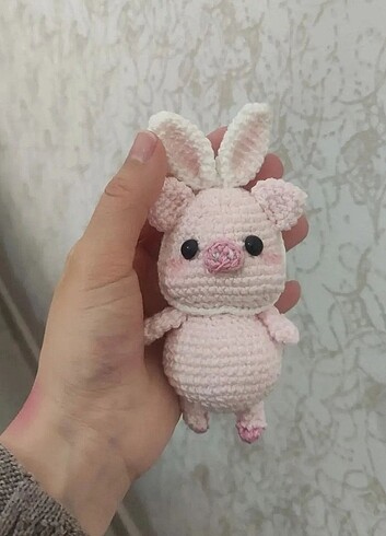 Beden Renk Amigurumi domuzcuk