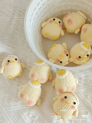 Amigurumi şirin Ördek
