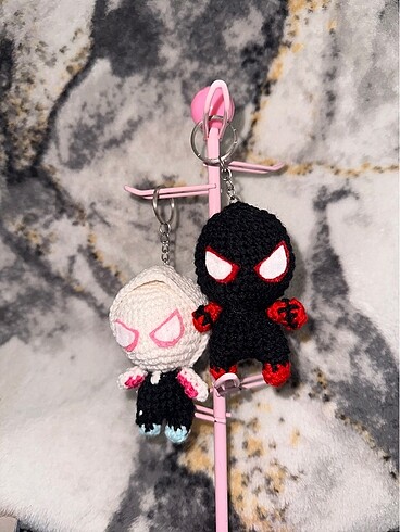 Amigurumi gwen ve spiderman
