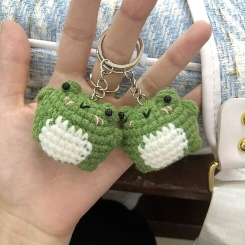 Amigurumi minik kurbağa