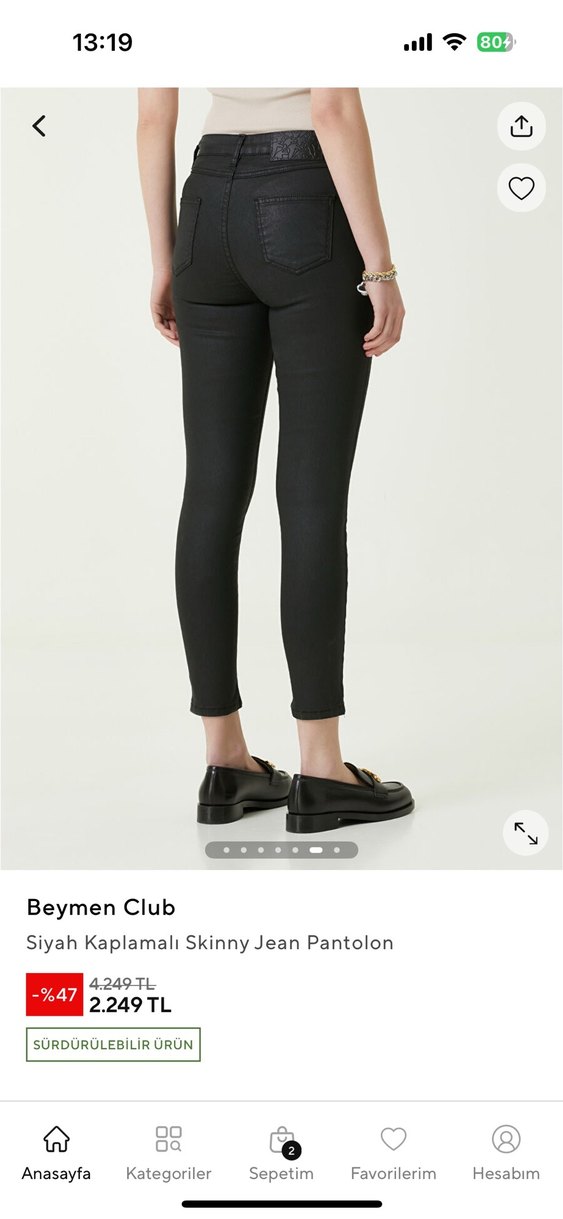 Beymen Club Siyah Jean - Görsel 2
