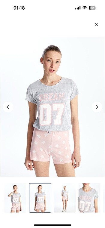 LC Waikiki Şortlu pijama takımı
