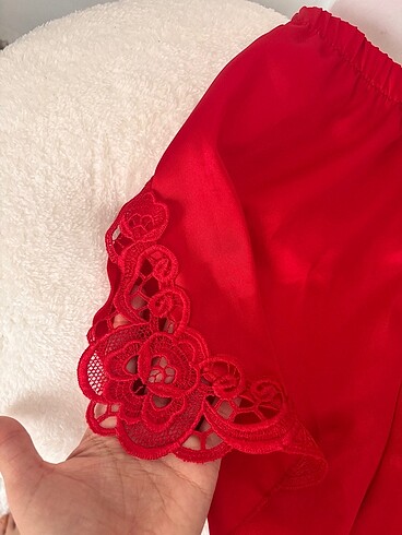 Şortlu gecelik takımı - Görsel 8