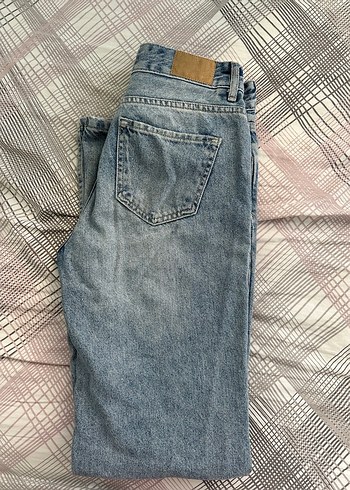 Koton Mavi Kadın Denim Straight Pantolon