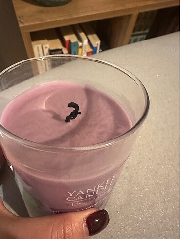  Beden mor Renk Yankee candle orta boy mum