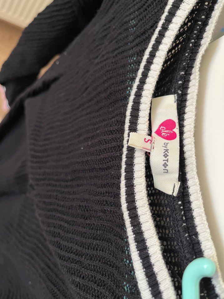 Siyah Örgü Kadın Triko Kazak - Görsel 2
