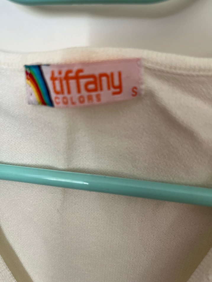 V Yaka Beyaz Kadın Pamuklu kazak - Görsel 2