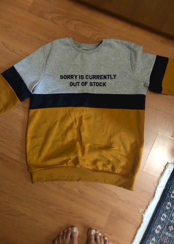 Erkek Renkli Rahat Sweatshirt