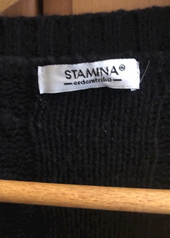 Stamina Kadın Siyah Örgü Uzun Kollu Hırka