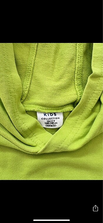 9 Yaş Beden Defacto kapüşonlu sweatshirt
