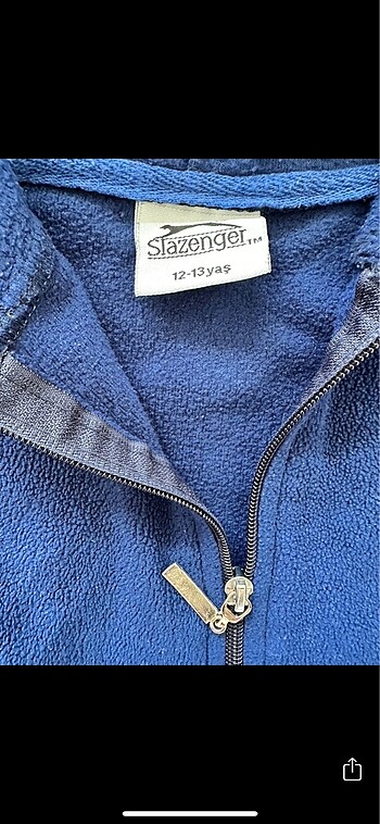 8 Yaş Beden lacivert Renk Slazenger Polar Kapüşonlu Sweatshirt