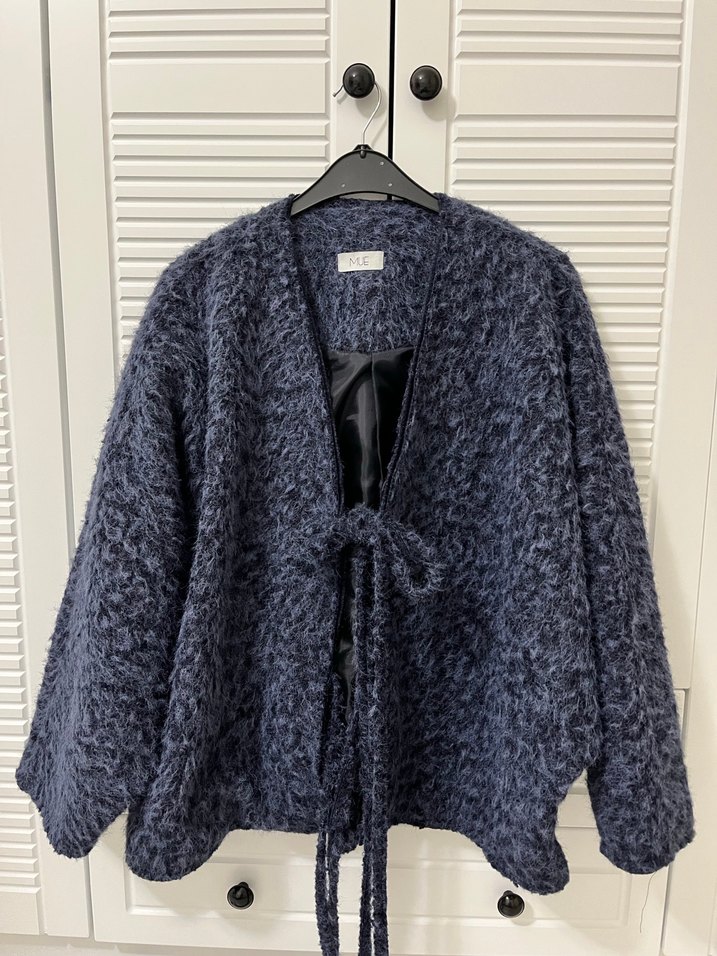 Lacivert bağlamalı çeket - Görsel 4