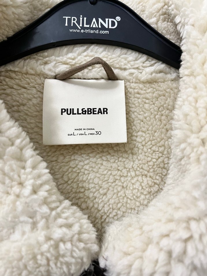 Bej Süet Kürklü Kolsuz Kadın Ceket - Görsel 2