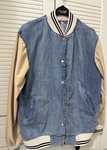 Riland Mavi Kadın Denim Ceket - Görsel 3