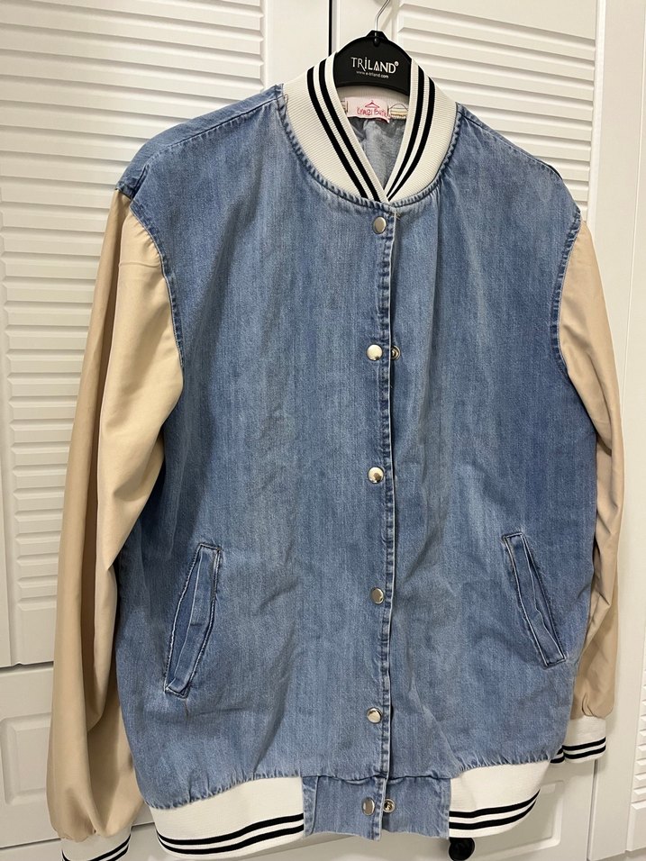 Riland Mavi Kadın Denim Ceket - Görsel 3