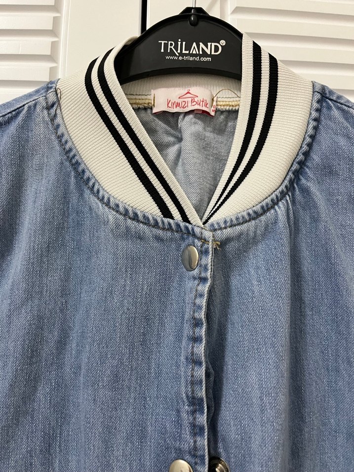 Riland Mavi Kadın Denim Ceket - Görsel 2