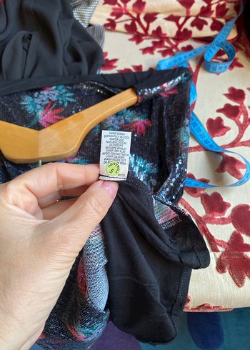 Pullu payetli penye kadın bluzu - Görsel 6