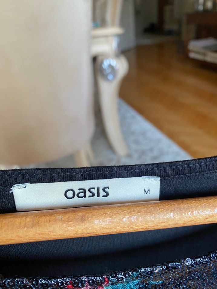 Pullu payetli penye kadın bluzu - Görsel 3