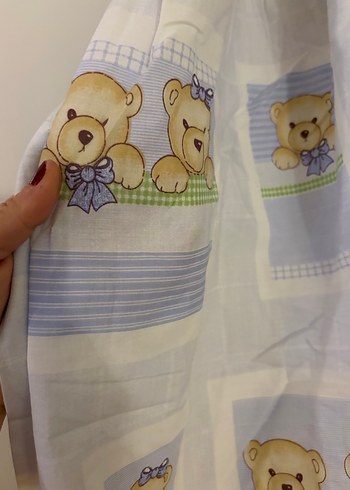 Mavi çocuk odası perdesi fonu - Görsel 4