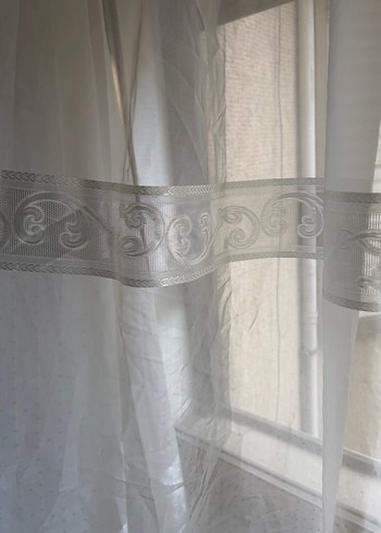 Beyaz Düz Tül Perde - Görsel 6