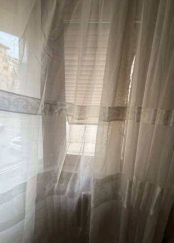 Beyaz Düz Tül Perde - Görsel 8