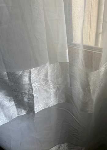 Beyaz Düz Tül Perde - Görsel 4