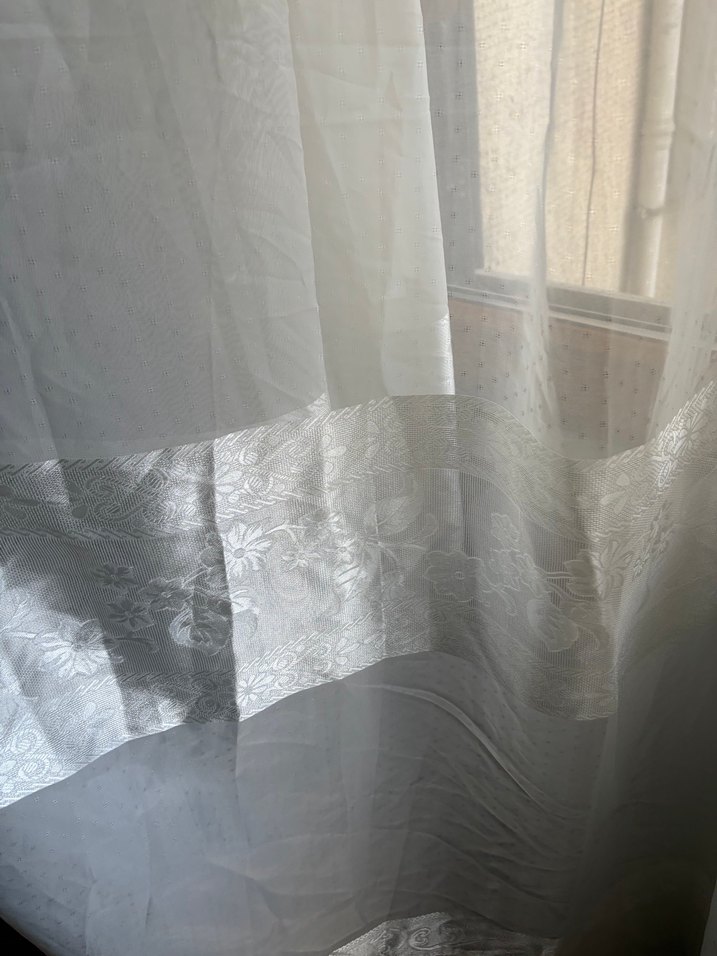 Beyaz Düz Tül Perde - Görsel 4