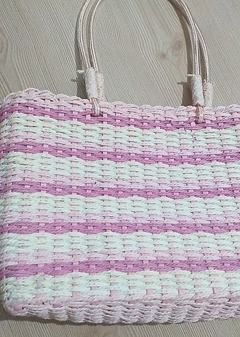 Hobby Life Pembe Örgü Kadın Çanta
