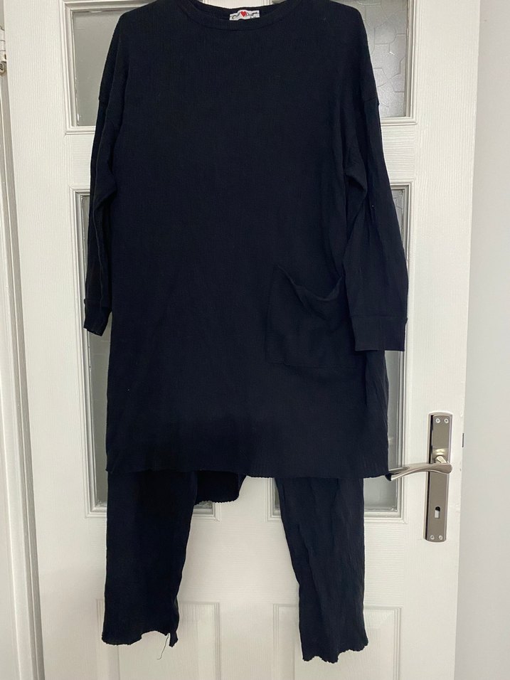 Siyah Kadın Rahat   Takımı - Görsel 2