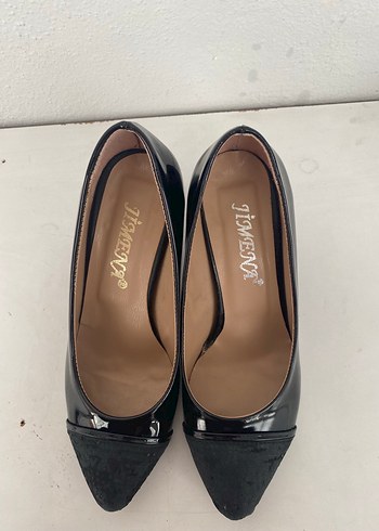 Siyah Rugan(parlak) Kadın Topuklu Ayakkabı - Görsel 6