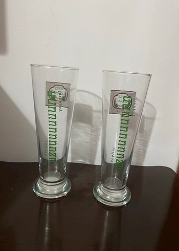 Efes Light Yeşil Yazılı İki Şişe Bira Bardağı - Görsel 3