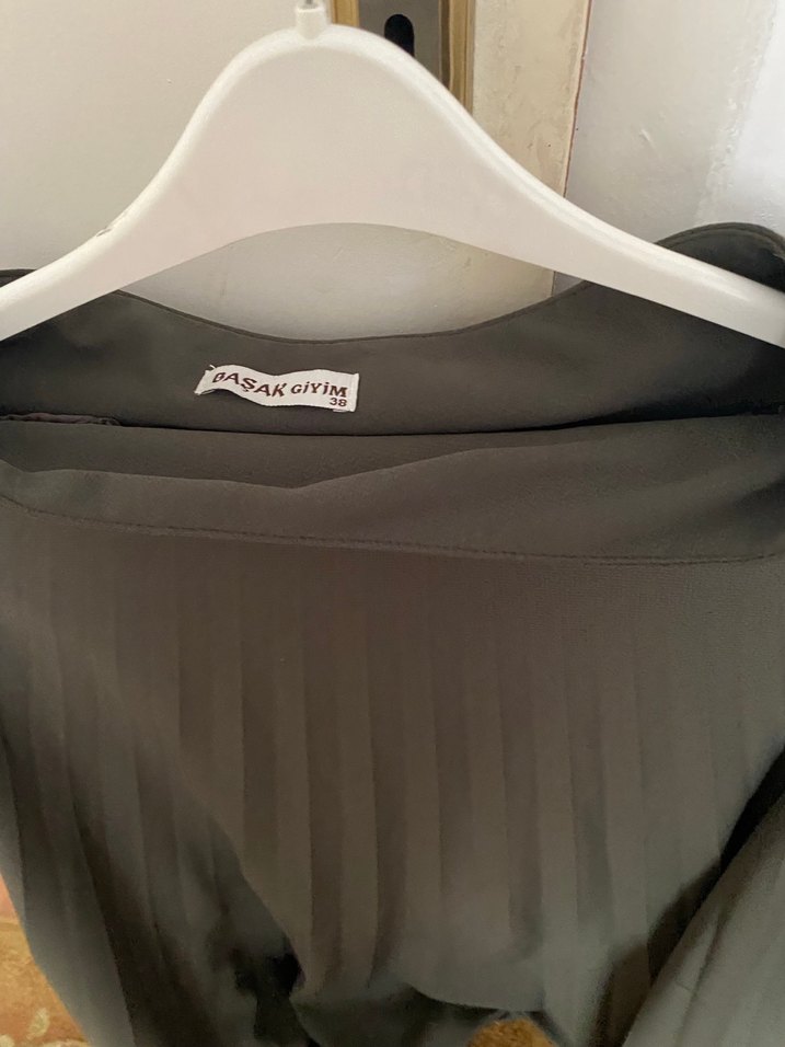 Gri Dökümlü Kadın Uzun Etek - Görsel 4