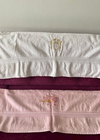 Nakışlı Bay,Bayan Banyo Duş,Plaj Havlusu 2li - Görsel 4