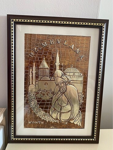 Diğer Kabartmalı Mevlana Resmi