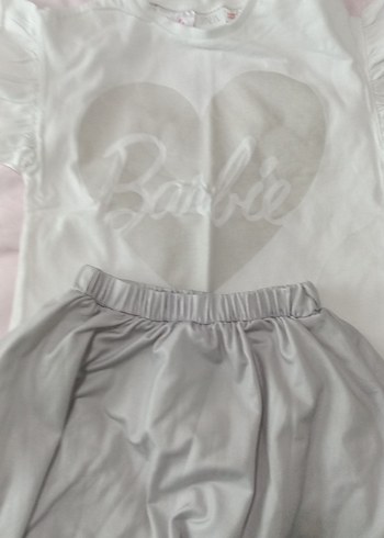 Beyaz Fırfırlı Tişört ve Gri Etek Seti zara marka - Görsel 4