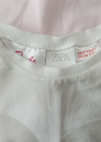Beyaz Fırfırlı Tişört ve Gri Etek Seti zara marka - Görsel 2