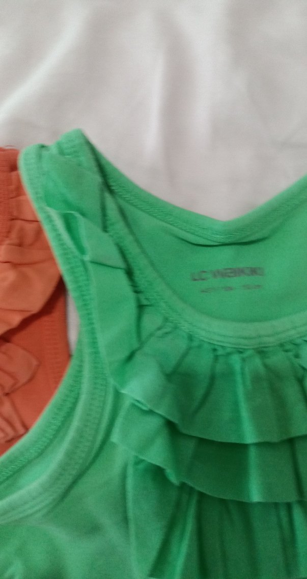 Kız Çocuk Fırfırlı Askısız Basic askılı tişört - Görsel 2