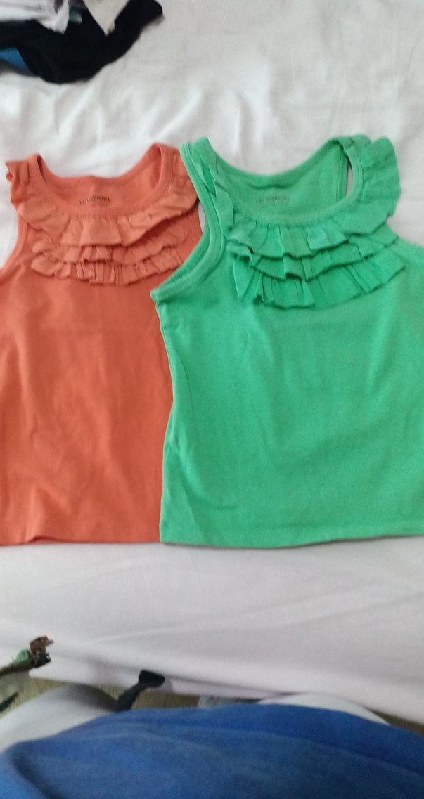 Kız Çocuk Fırfırlı Askısız Basic askılı tişört - Görsel 4