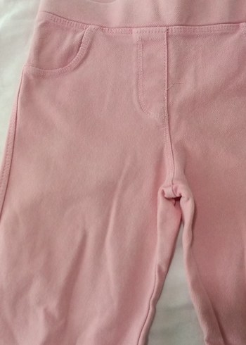 Pembe Kadife Kız Tayt - Görsel 3