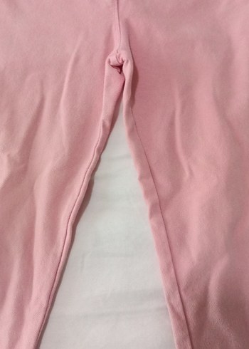 Pembe Kadife Kız Tayt - Görsel 8