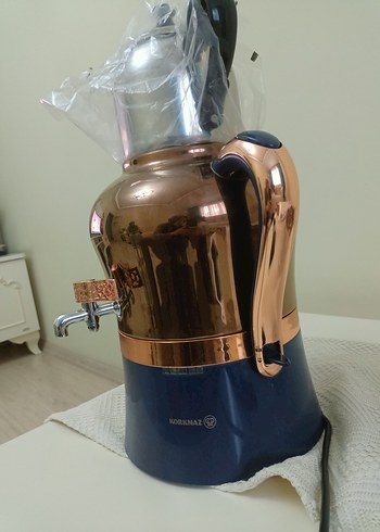 Korkmaz Hanedan Azura Inox/Krom Semaver A843 - Görsel 5