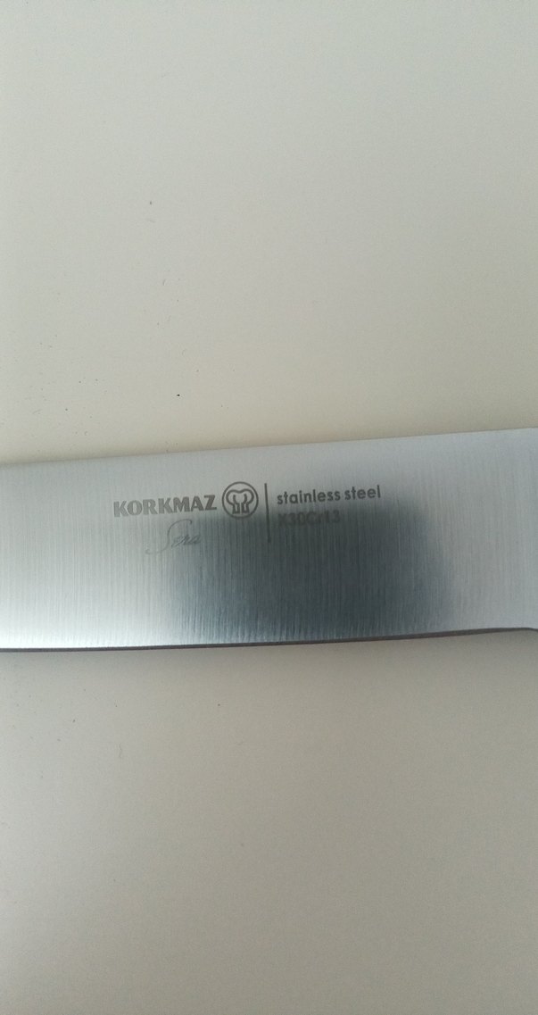 Beyaz Saplı Mutfak Bıçak Seti ve Ahşap Stand - Görsel 4