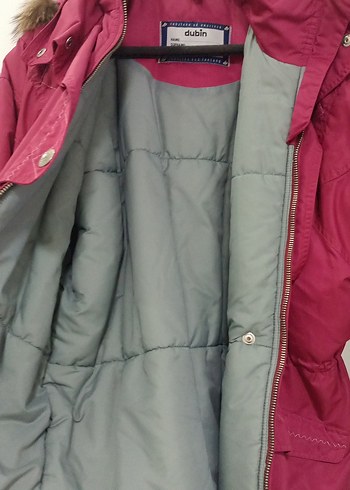 Bordo Düğmeli Midi Kadın mont - Görsel 5