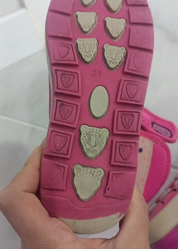 Kız Çocuk Pembe Cırt Cırtlı Bot - Görsel 5